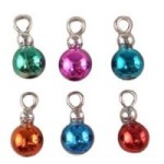 (*) Dollhouse 6 pc Jewel Tones Ornaments