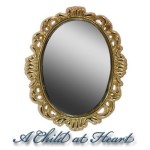 Dollhouse Oval Victorian Mirror