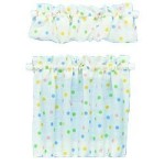 Dollhouse Cafe Curtains Color Dots