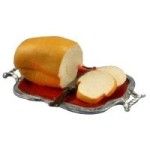Dollhouse Loaf of Bread on Tray