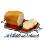 Dollhouse Loaf of Bread on Tray