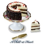 (*) Dollhouse Black Forest Cake Set