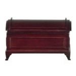 Dollhouse Domed Mahogany Blanket Chest