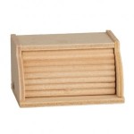 (*) Dollhouse Wooden Bread Box