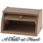 (*) Dollhouse Wooden Bread Box
