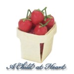 Dollhouse 2 pc Store Cherry Tomato Basket