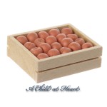 (*) Dollhouse Filled Crate of Apricots or Peaches