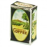 (&amp;sect;) Disc .60&amp;cent; Off - Vintage Style Gold Band Coffee Box