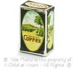 (&amp;sect;) Disc .60&amp;cent; Off - Vintage Style Gold Band Coffee Box
