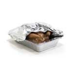 Dollhouse Chicken in Roasting Pan with Foil