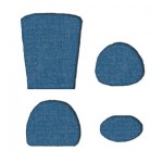 (*) Miniature Dollhouse Chair Cushion (Kit)- Choice of Color -