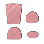 (*) Miniature Dollhouse Chair Cushion (Kit)- Choice of Color -