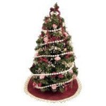Dollhouse Victorian Christmas Tree- Choice of Color -