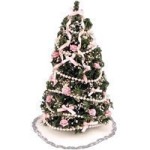 Dollhouse Victorian Christmas Tree- Choice of Color -
