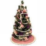 Dollhouse Victorian Christmas Tree- Choice of Color -