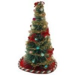 Dollhouse 4 inch Decorated Tree