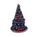 Dollhouse 4 inch Decorated Tree