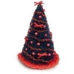 Dollhouse 4 inch Decorated Tree