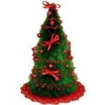 Dollhouse 4 inch Decorated Tree