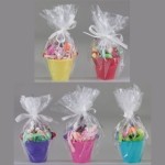 (*) Dollhouse Filled Wrapped Easter Pail