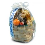 (*) Dollhouse Wrapped Fruit Basket Gift
