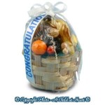 (*) Dollhouse Wrapped Fruit Basket Gift