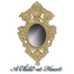 Dollhouse Gold Shell Mirror