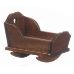 Dollhouse Cradle with Tiny Heart Cut Out