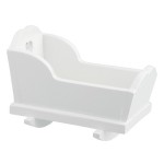Dollhouse Cradle with Tiny Heart Cut Out