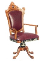 Fancy Dollhouse Victorian Desk Chair by Bespaq