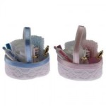 (*) Dollhouse Filled Bath Basket