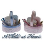 (*) Dollhouse Filled Bath Basket