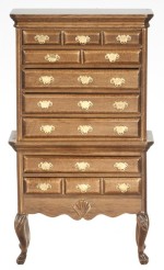 Dollhouse Walnut Highboy