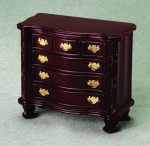 ( ) Disc. $2 Off - Dollhouse Mahogany Dresser Chest