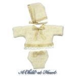 Dollhouse Beige Baby Suit w/ Hat
