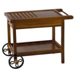 (*) Dollhouse Patio Rolling Cart