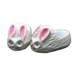 (*) Dollhouse Kid's Bunny Slippers- Choice of Finish -