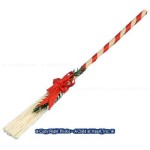 Dollhouse Decorated Christmas Broom