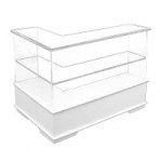 (  ) L Shape 2 Tier Display Counter- Choice of Style -