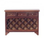 Dollhouse Wine Steward Console - Walnut
