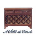 Dollhouse Wine Steward Console - Walnut