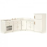 Dollhouse 5 pc Kitchen Cabinet Set(s)- Choice of Color -
