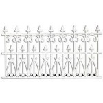 2 or 144 pc Victorian Wrought Iron Fence Set(s)- Choice of Color -