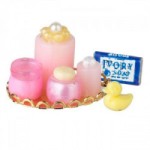 (*) Dollhouse Nursery Tray - Pink