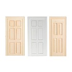 Dollhouse False Doors- Assorted Sizes &amp; Finish -