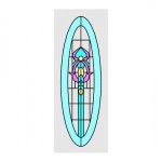 Simulated Stain Glass Insert for Door