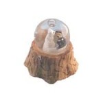 Dollhouse Wedding Bear Water Globe