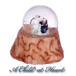 Dollhouse Wedding Bear Water Globe