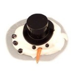 Dollhouse Miniature Melting Snowman