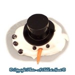 Dollhouse Miniature Melting Snowman